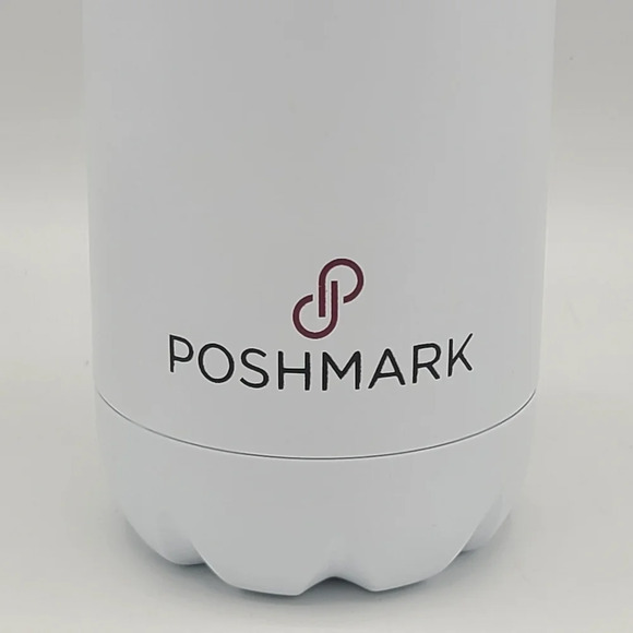 Poshmark Poshfixins White Logo Stainless Steel Insulated Water Bottle - Picture 2 of 9